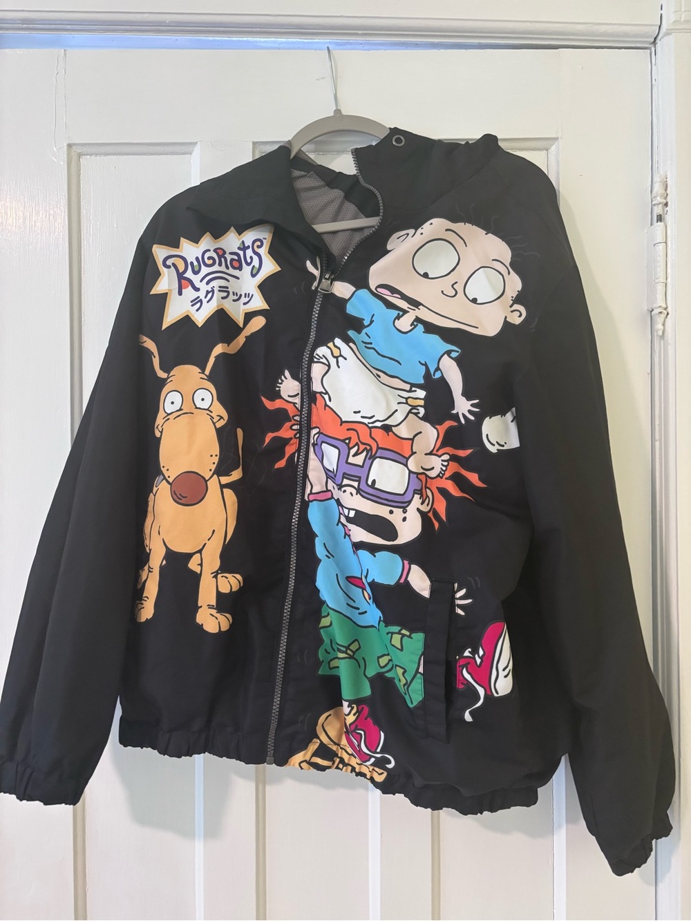 Members Only x Nickelodeon Rugrats Jacket Large Reptar Tommy Chuckie Windbreaker